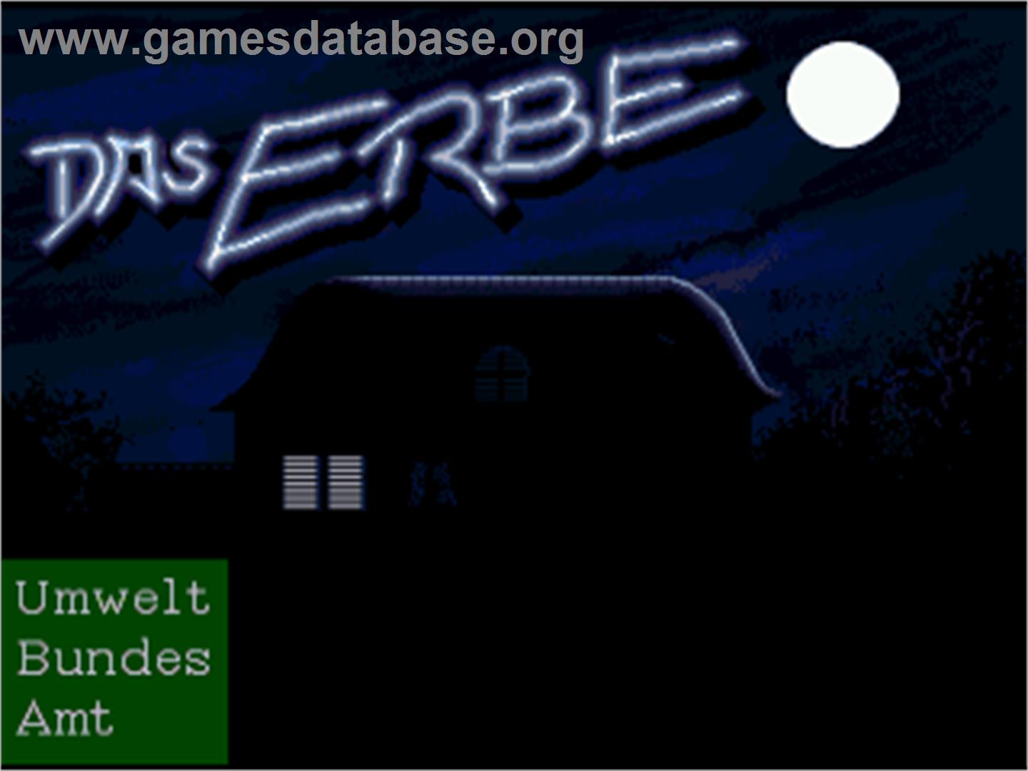 Erbe, Das - Commodore Amiga - Artwork - Title Screen