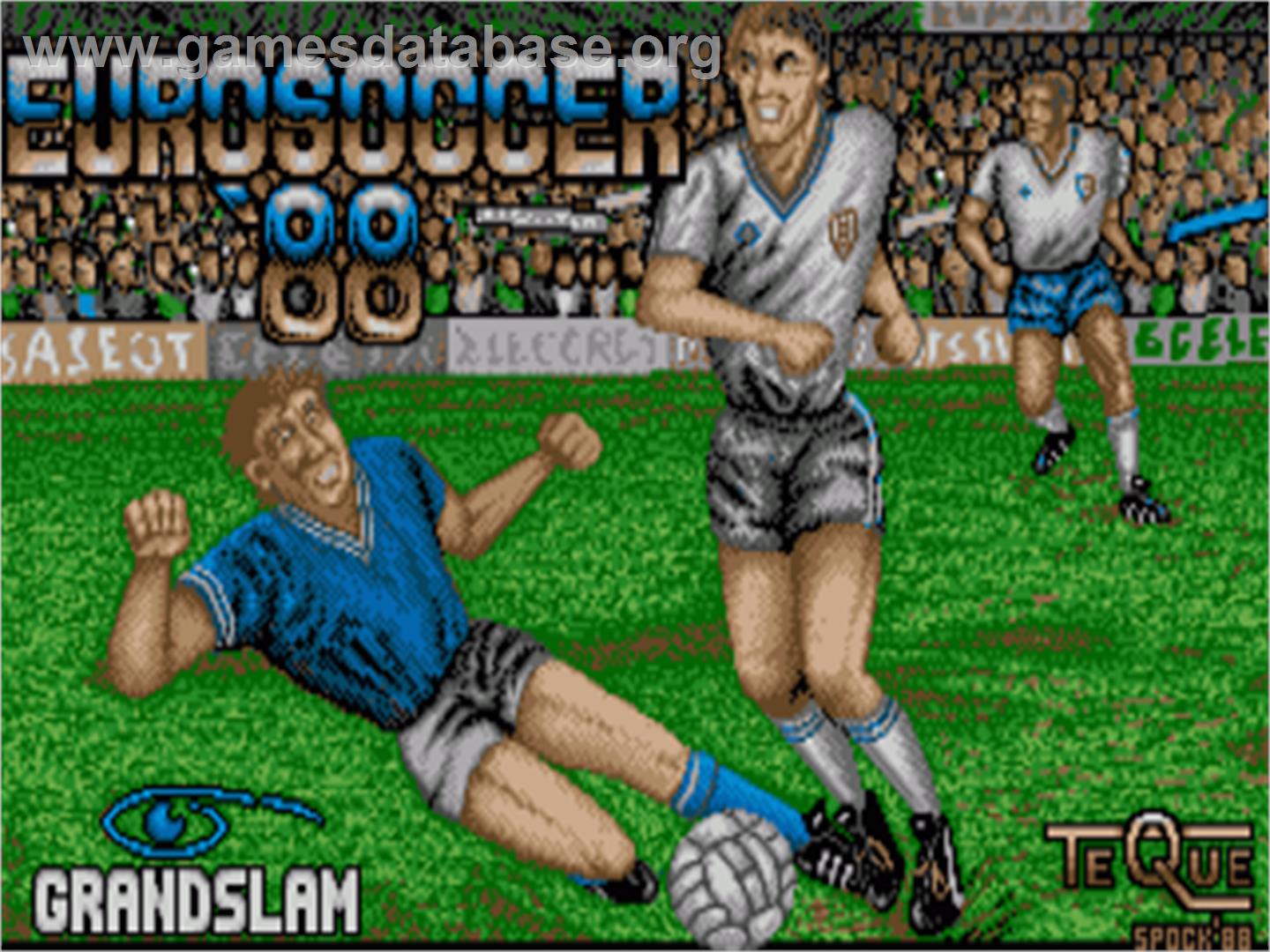 Euro Soccer '88 - Commodore Amiga - Artwork - Title Screen