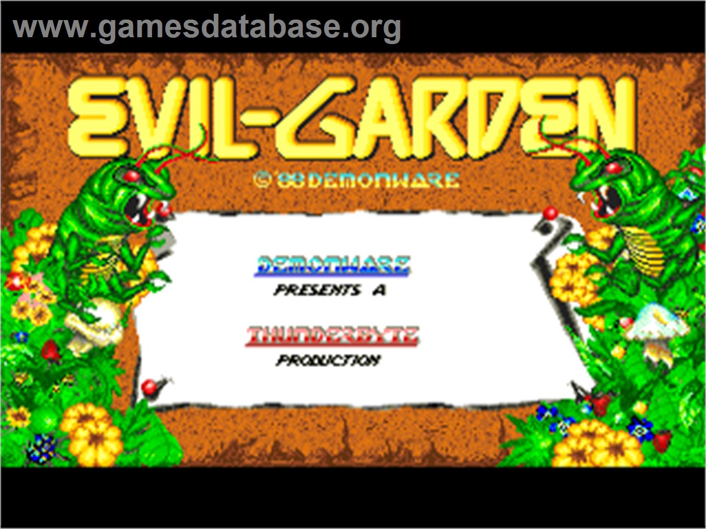 Evil Garden - Commodore Amiga - Artwork - Title Screen