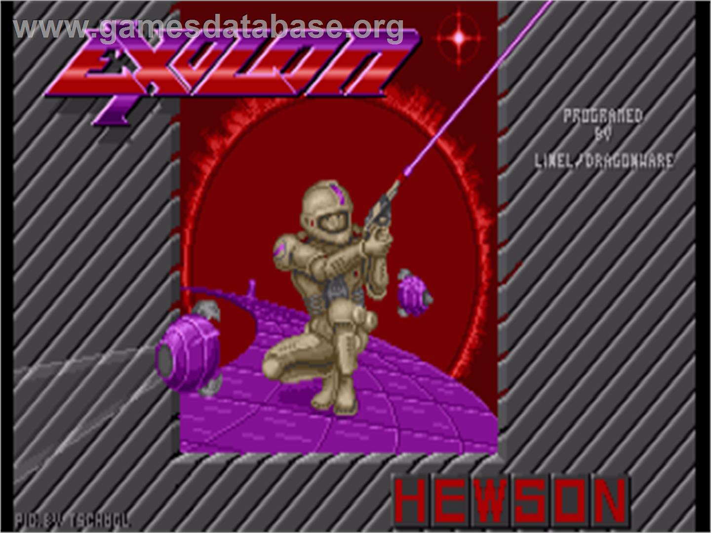 Exolon - Commodore Amiga - Artwork - Title Screen