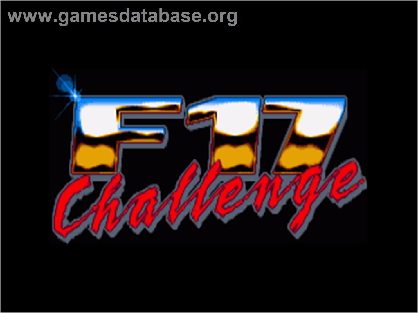 F17 Challenge - Commodore Amiga - Artwork - Title Screen
