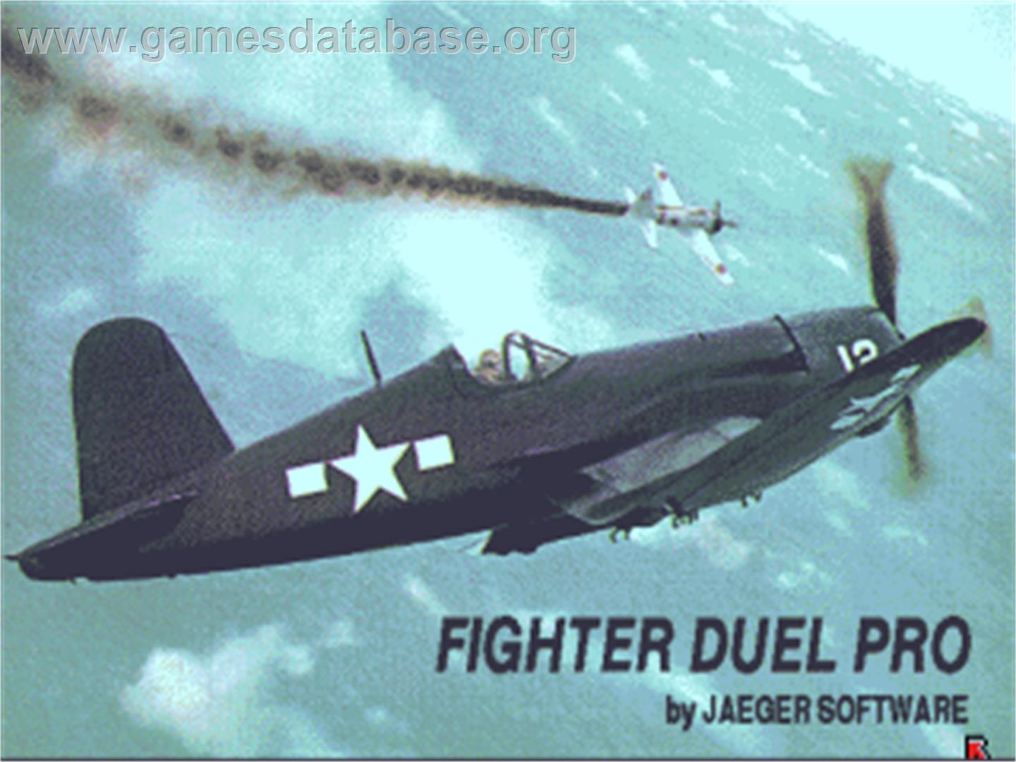 Fighter Duel Pro - Commodore Amiga - Artwork - Title Screen