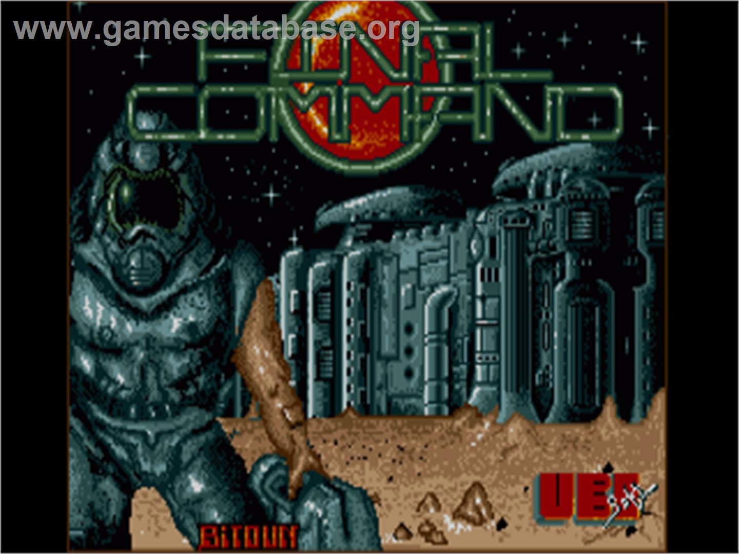 Final Command - Commodore Amiga - Artwork - Title Screen
