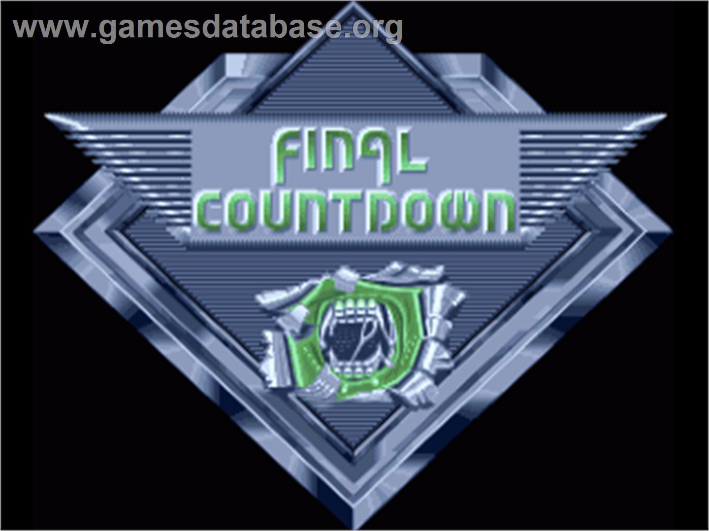 Final Countdown - Commodore Amiga - Artwork - Title Screen