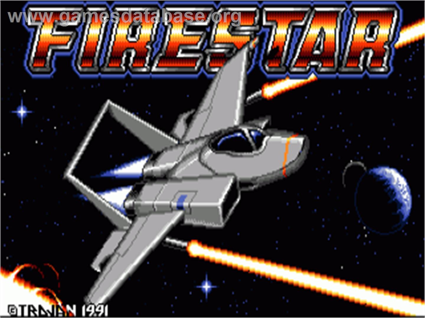 Firestar - Commodore Amiga - Artwork - Title Screen