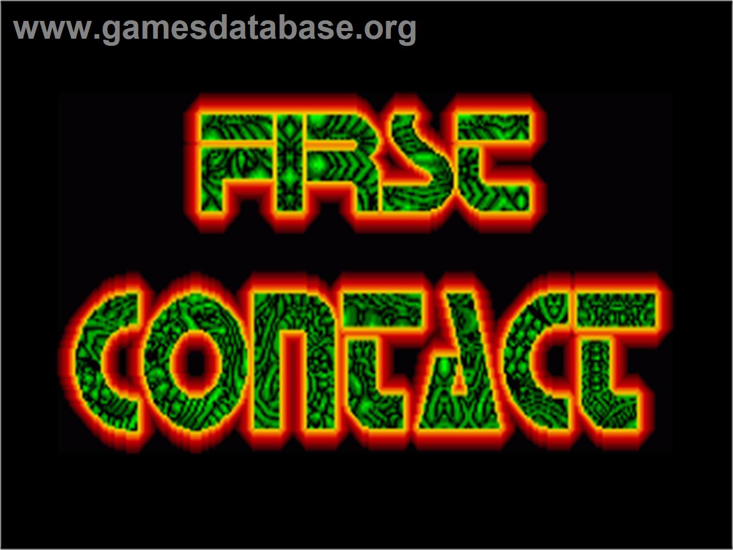 First Contact - Commodore Amiga - Artwork - Title Screen