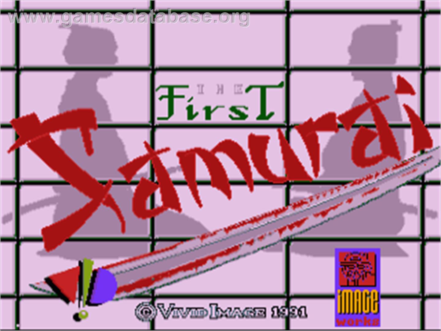 First Samurai - Commodore Amiga - Artwork - Title Screen