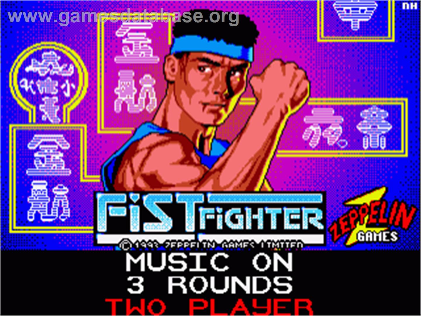 Fist Fighter - Commodore Amiga - Artwork - Title Screen