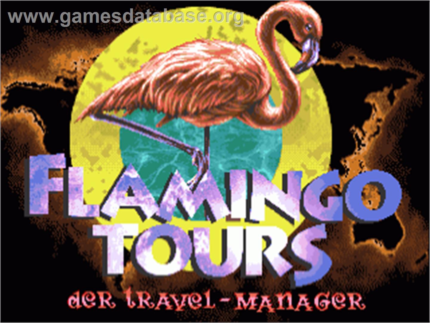 Flamingo Tours - Commodore Amiga - Artwork - Title Screen
