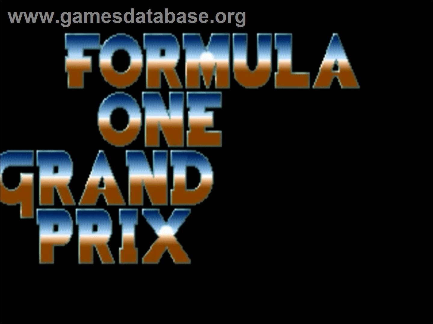 Formula One Grand Prix (Microprose) - Commodore Amiga - Artwork - Title Screen