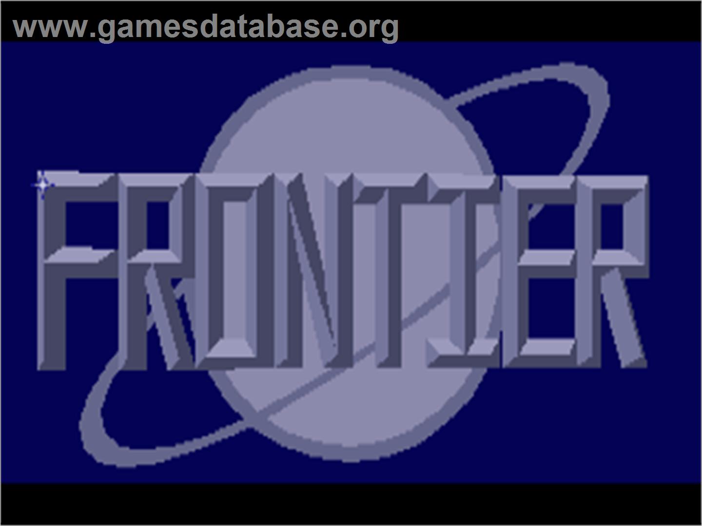 Frontier - Elite 2 - Commodore Amiga - Artwork - Title Screen