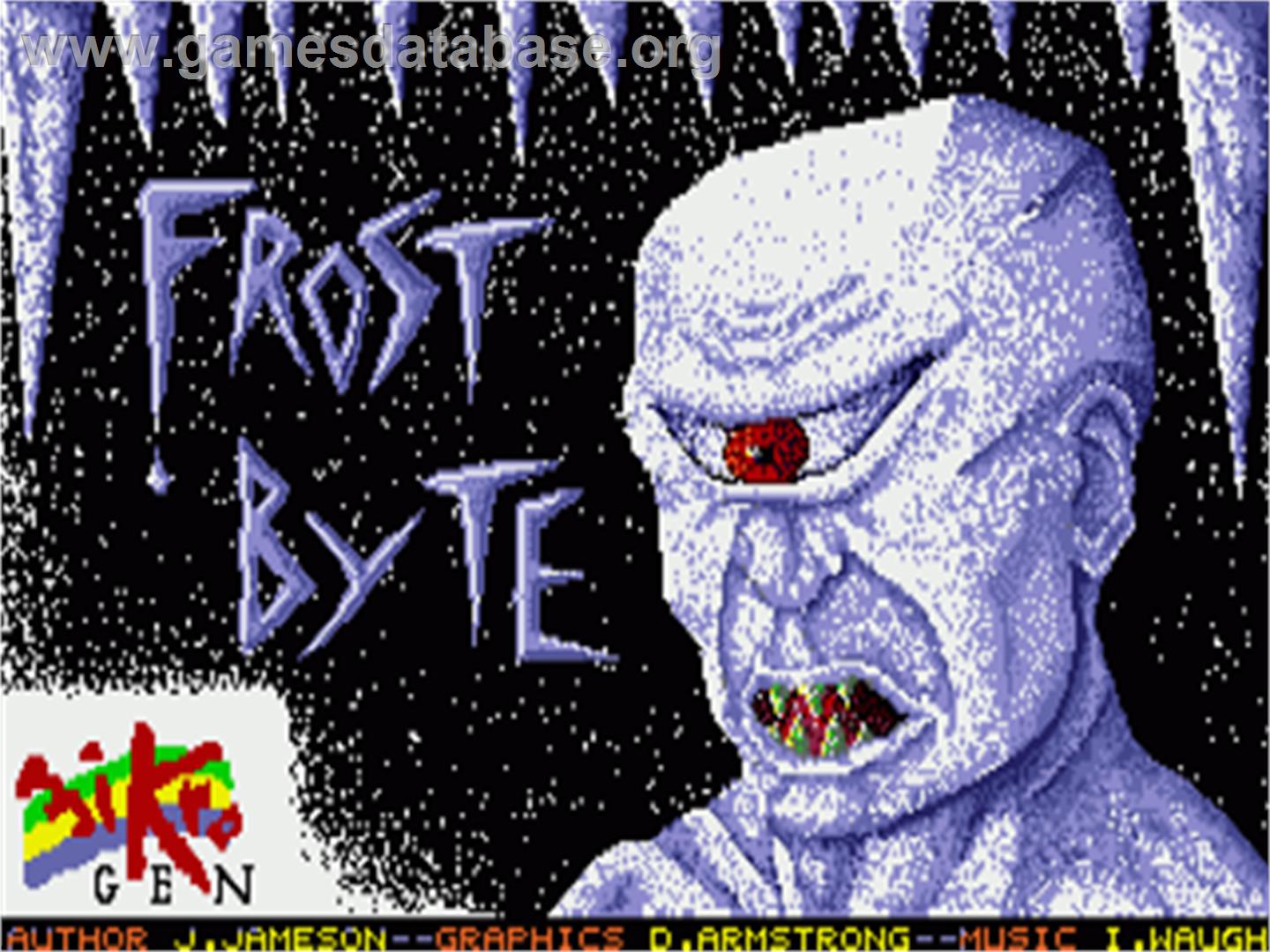 Frost Byte - Commodore Amiga - Artwork - Title Screen