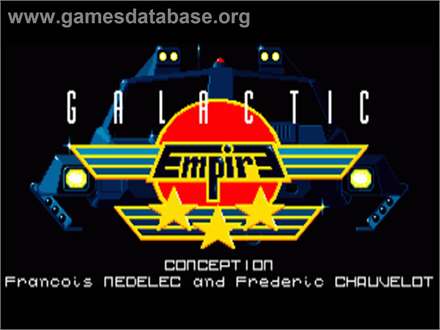 Galactic Empire - Commodore Amiga - Artwork - Title Screen