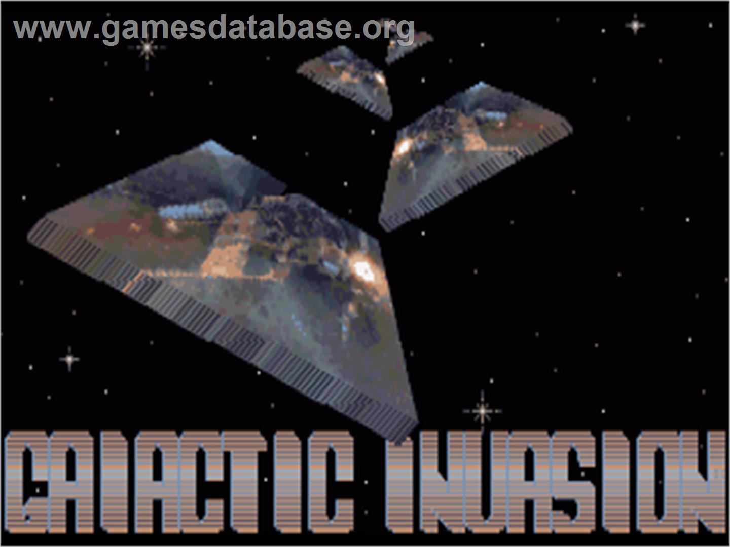 Galactic Invasion - Commodore Amiga - Artwork - Title Screen