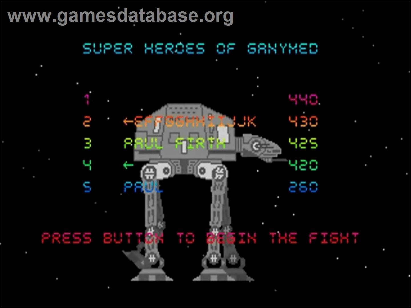 Ganymed - Commodore Amiga - Artwork - Title Screen