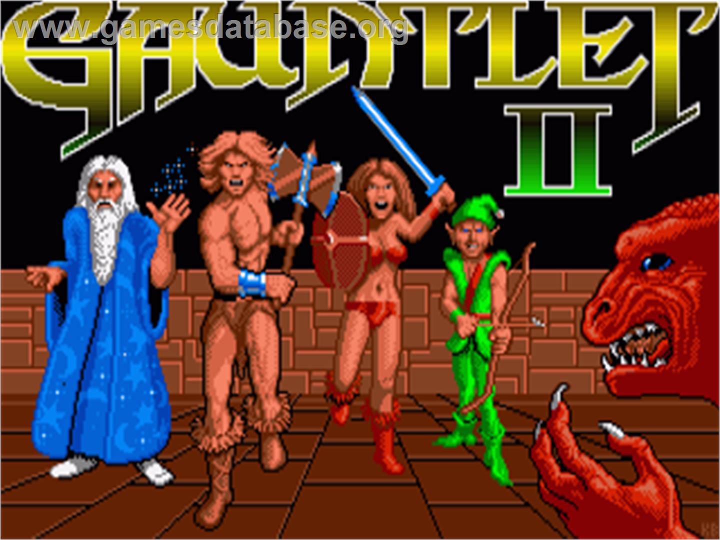 Gauntlet II - Commodore Amiga - Artwork - Title Screen