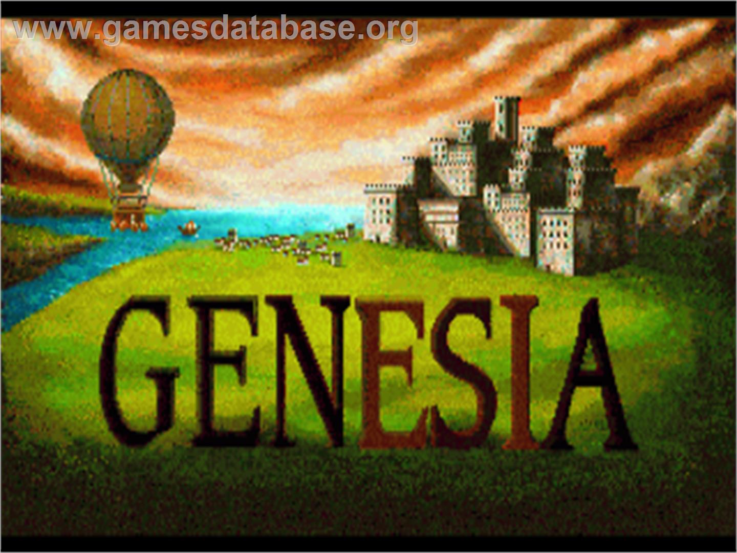 Genesia - Commodore Amiga - Artwork - Title Screen