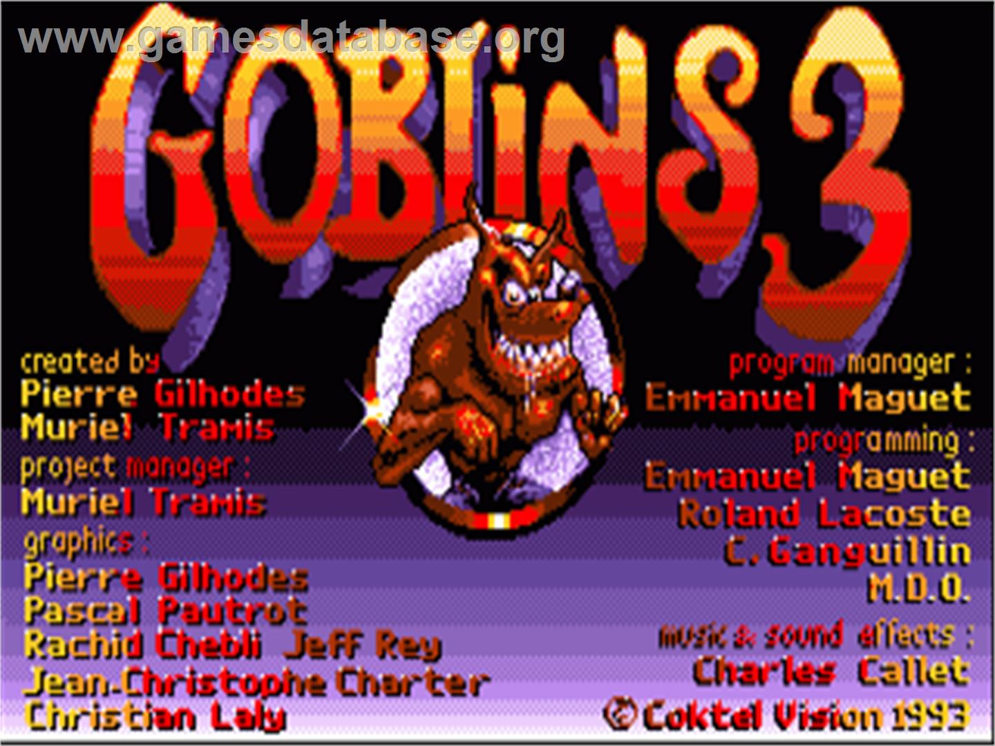 Goblins 3 - Commodore Amiga - Artwork - Title Screen