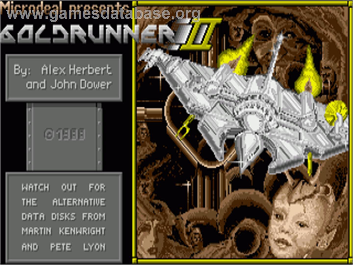 Goldrunner 2 - Commodore Amiga - Artwork - Title Screen