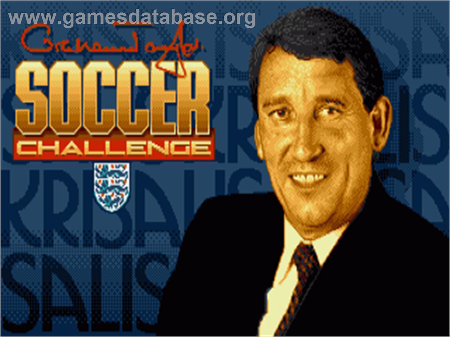Graham Taylor's Soccer Challenge - Commodore Amiga - Artwork - Title Screen