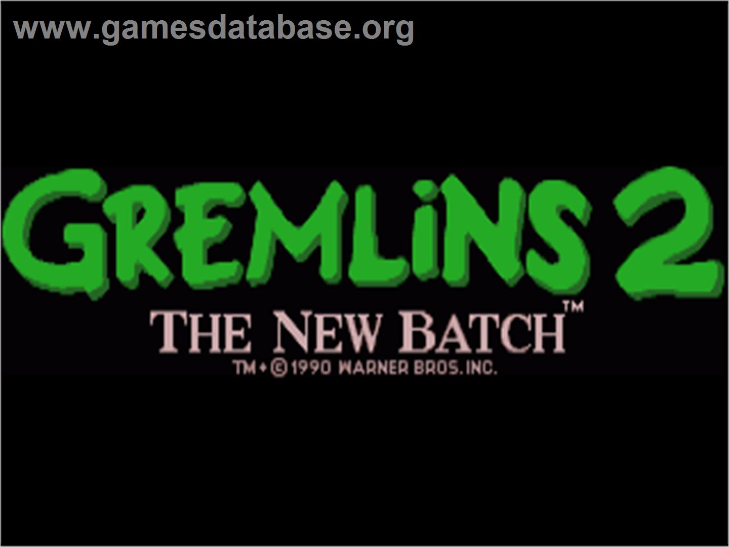 Gremlins 2: The New Batch - Commodore Amiga - Artwork - Title Screen