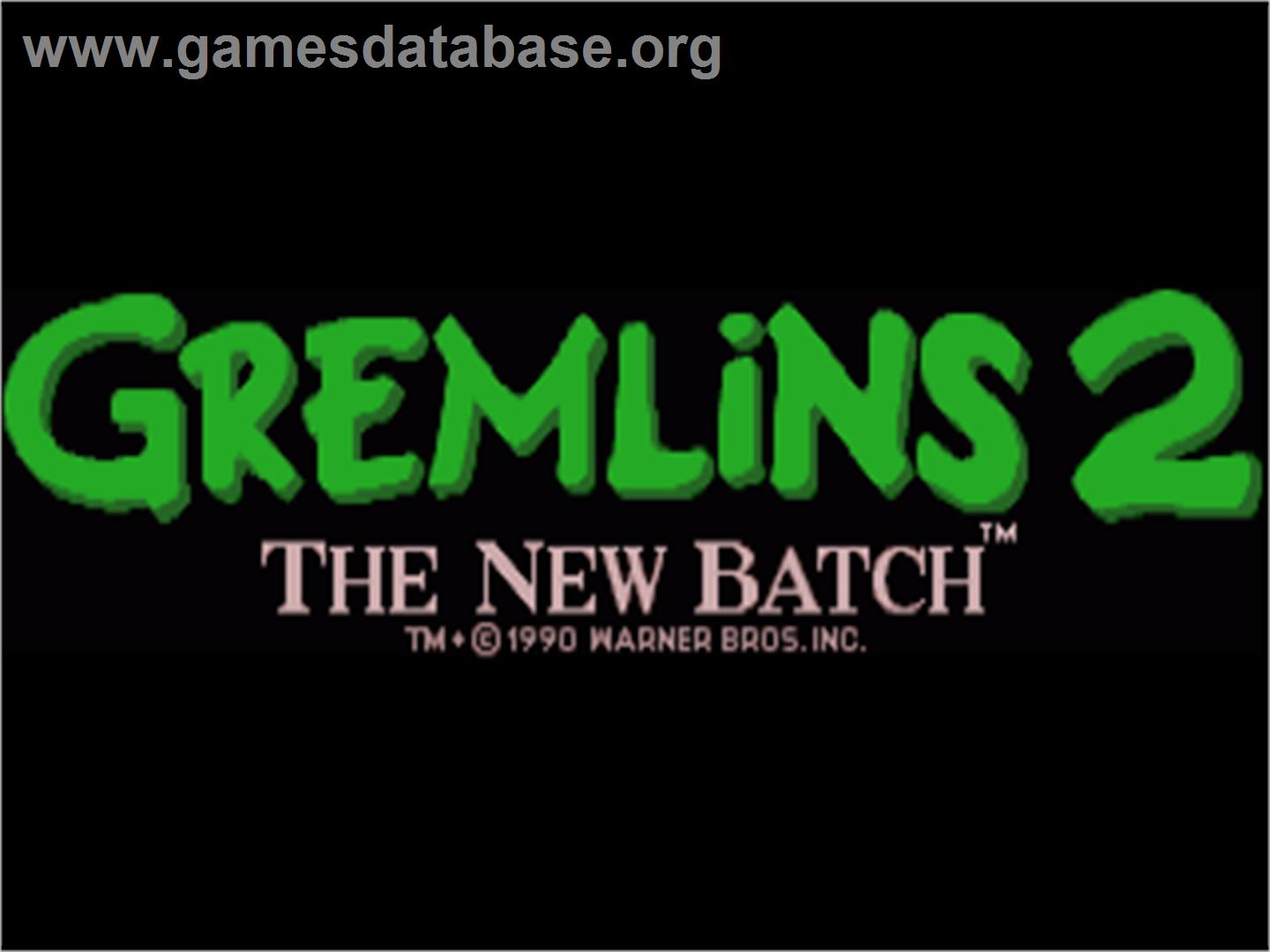 Gremlins 2 - The New Batch - Commodore Amiga - Artwork - Title Screen