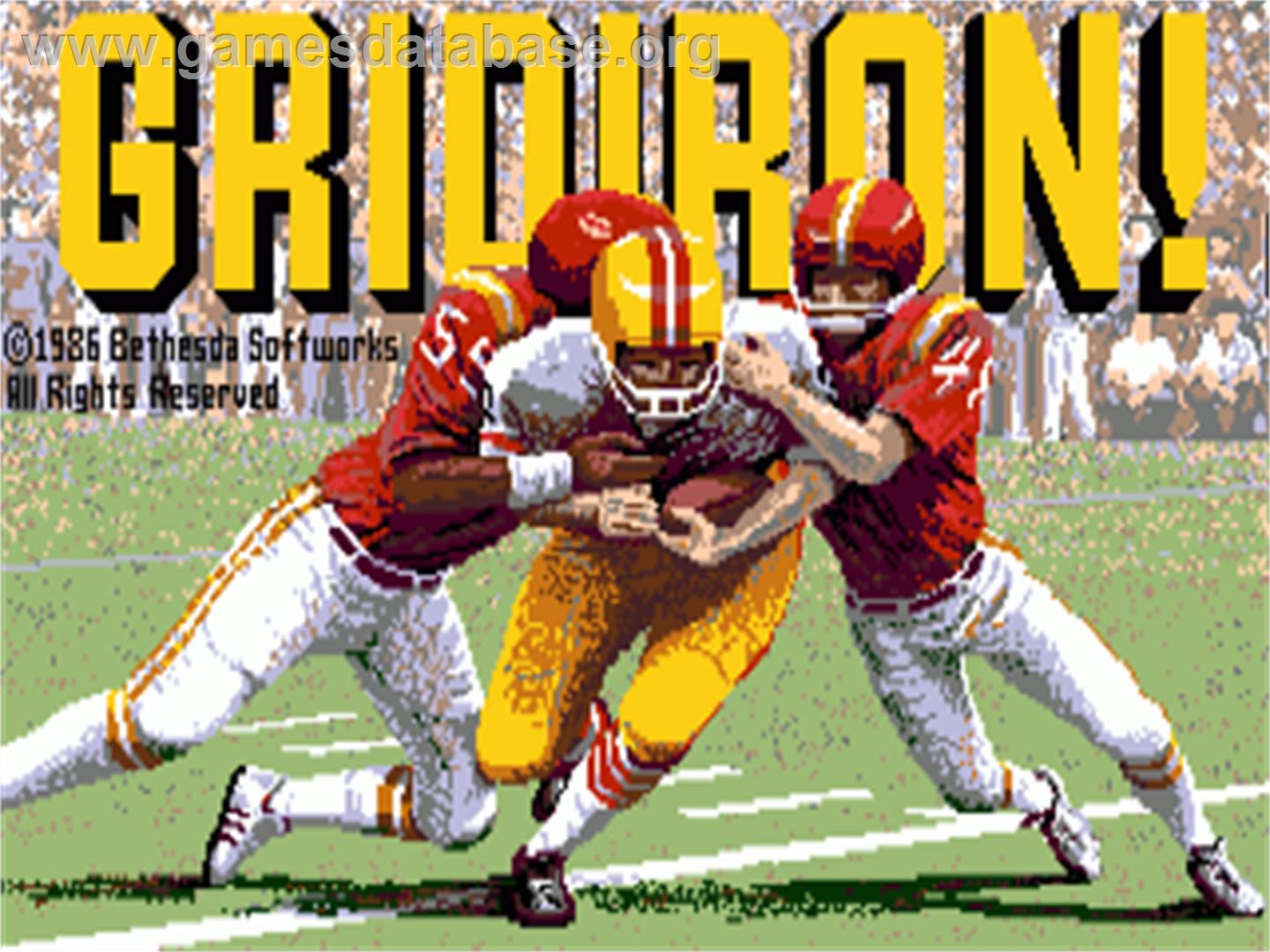 Gridiron! - Commodore Amiga - Artwork - Title Screen