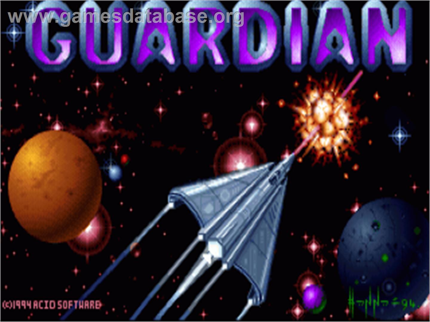 Guardian - Commodore Amiga - Artwork - Title Screen