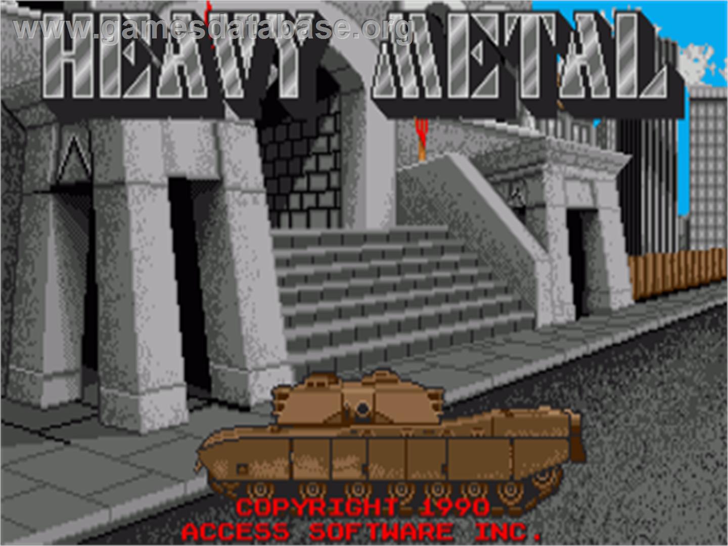 Heavy Metal - Commodore Amiga - Artwork - Title Screen