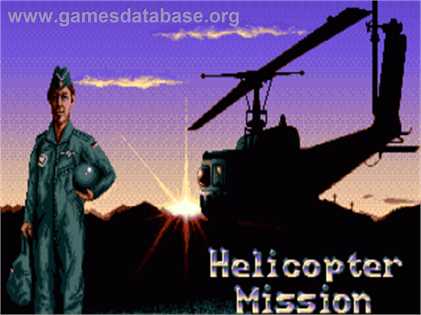 Helicopter Mission - Commodore Amiga - Artwork - Title Screen