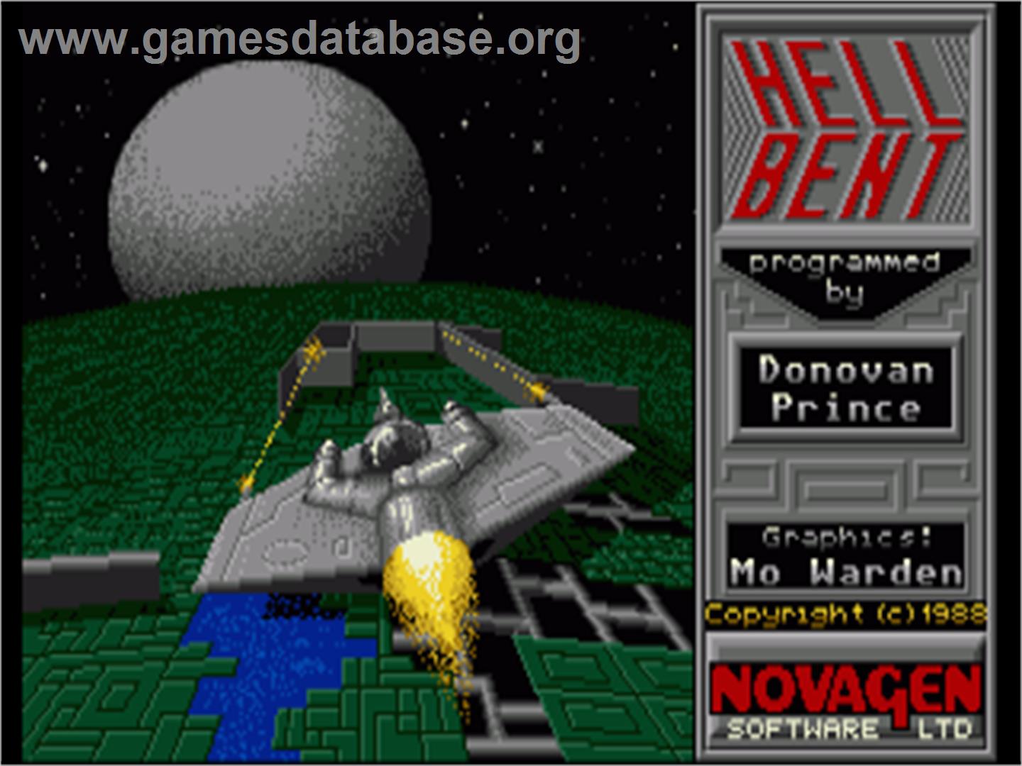 Hell Bent - Commodore Amiga - Artwork - Title Screen