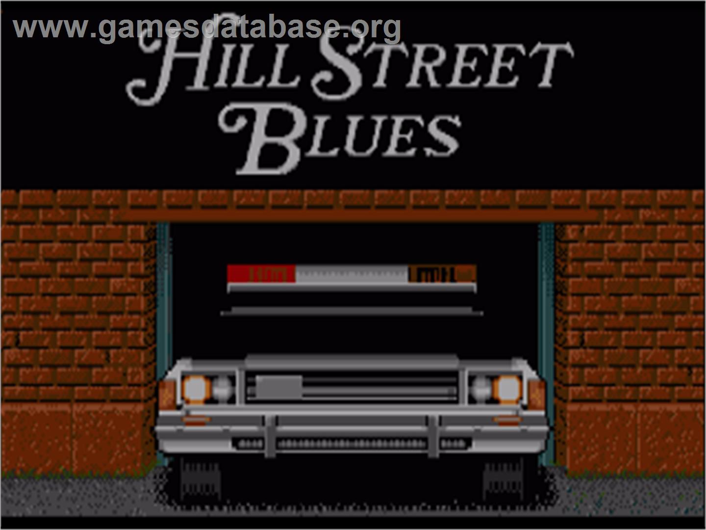 Hill Street Blues - Commodore Amiga - Artwork - Title Screen