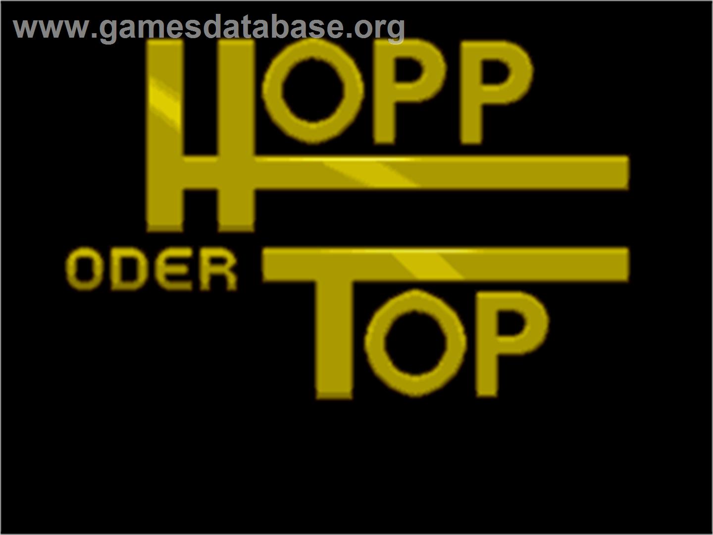 Hopp Oder Topp - Commodore Amiga - Artwork - Title Screen