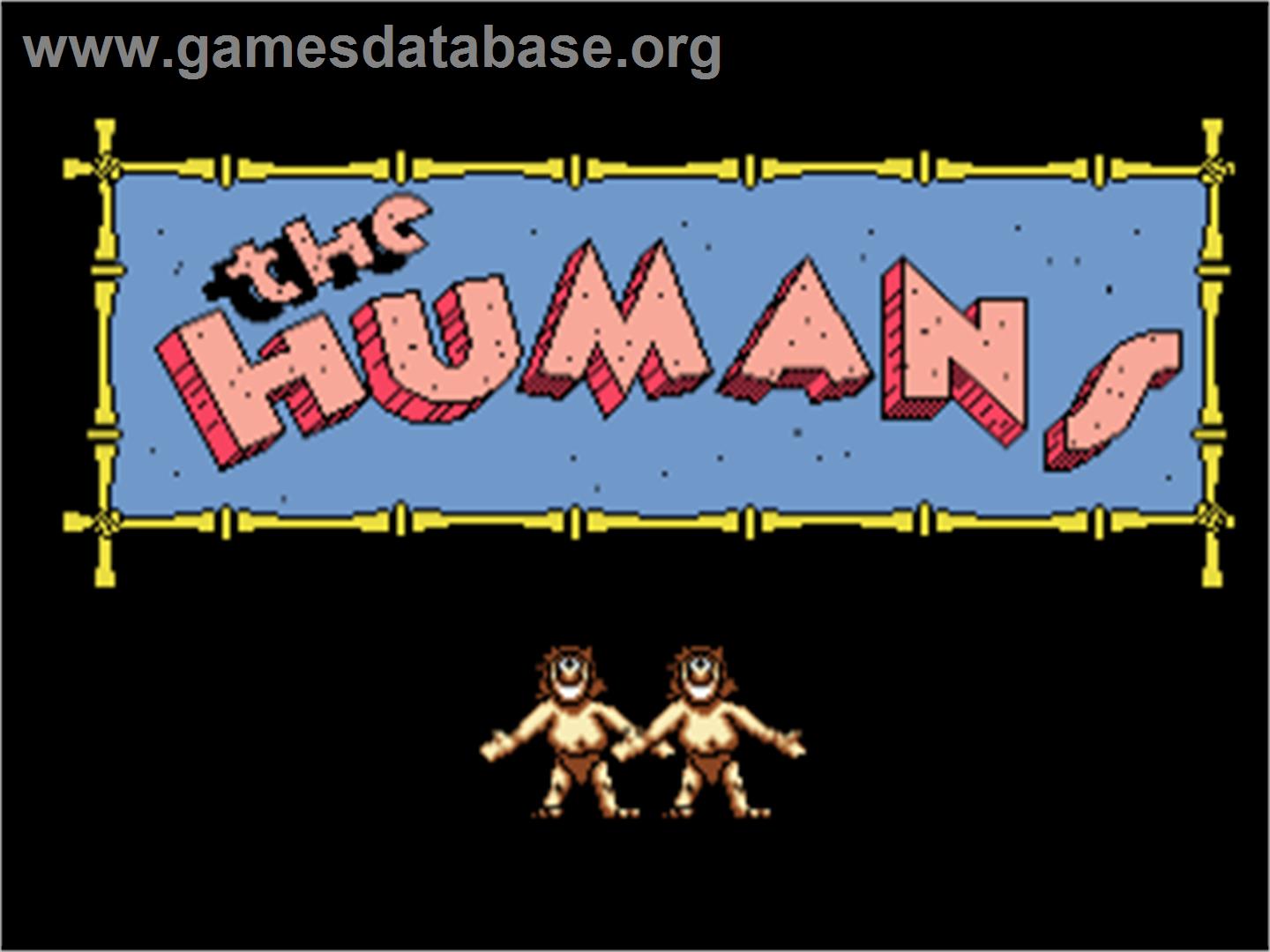 Humans, The - Commodore Amiga - Artwork - Title Screen