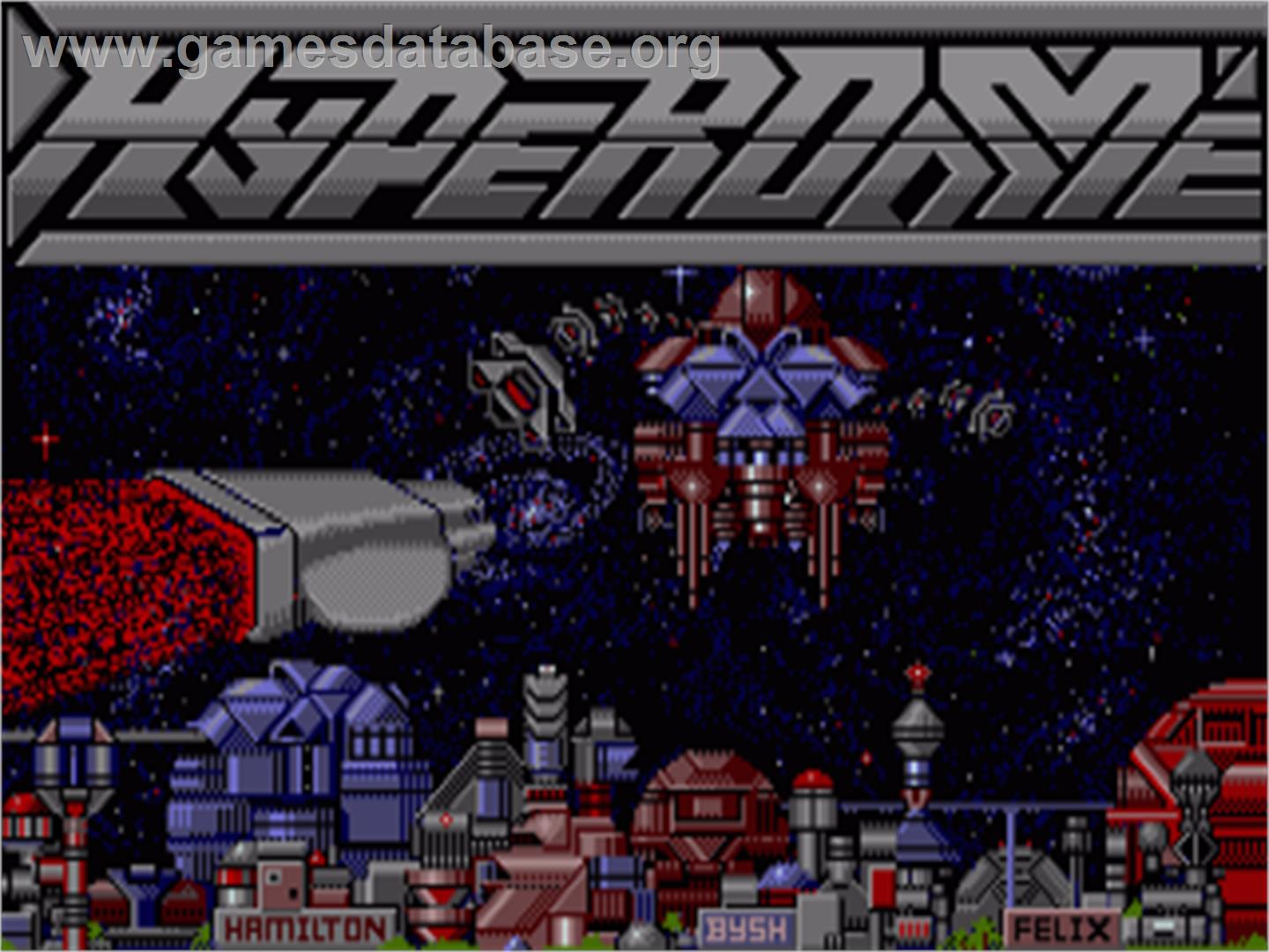 Hyperdome - Commodore Amiga - Artwork - Title Screen