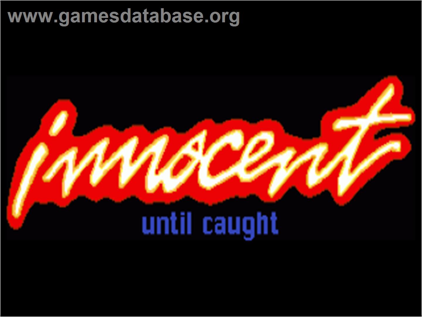 Innocent Until Caught - Commodore Amiga - Artwork - Title Screen