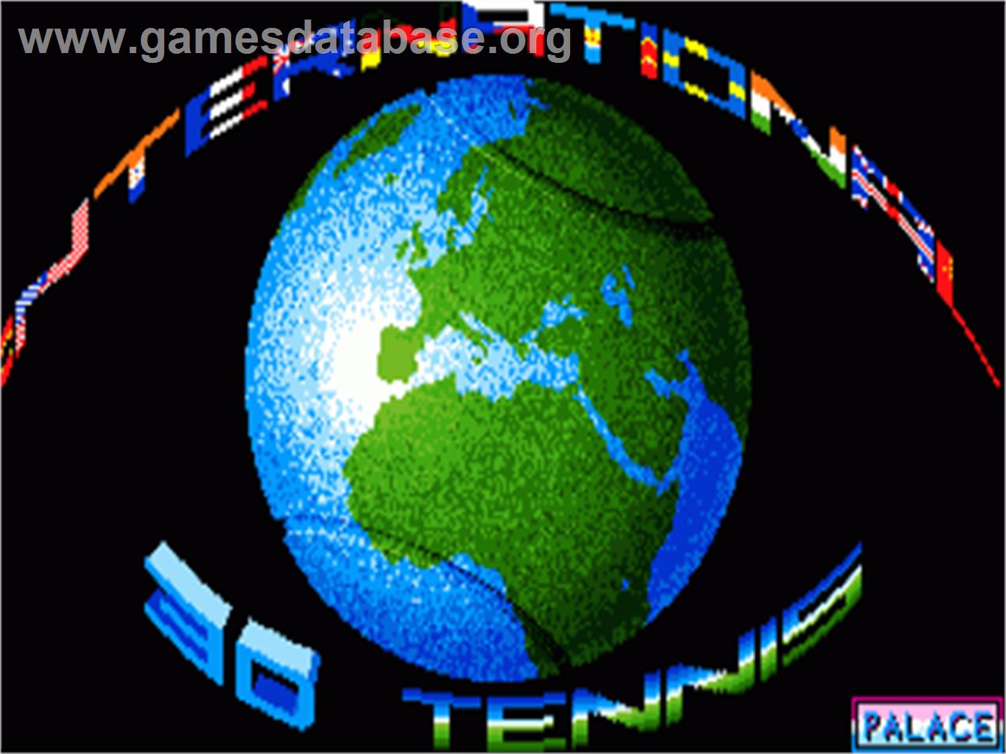 International 3D Tennis - Commodore Amiga - Artwork - Title Screen