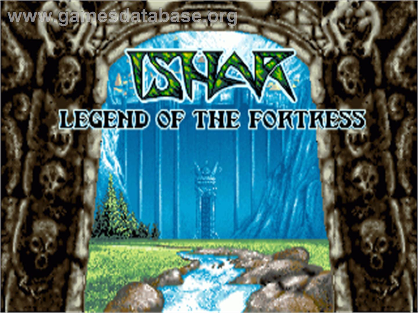 Ishar: Legend of the Fortress - Commodore Amiga - Artwork - Title Screen