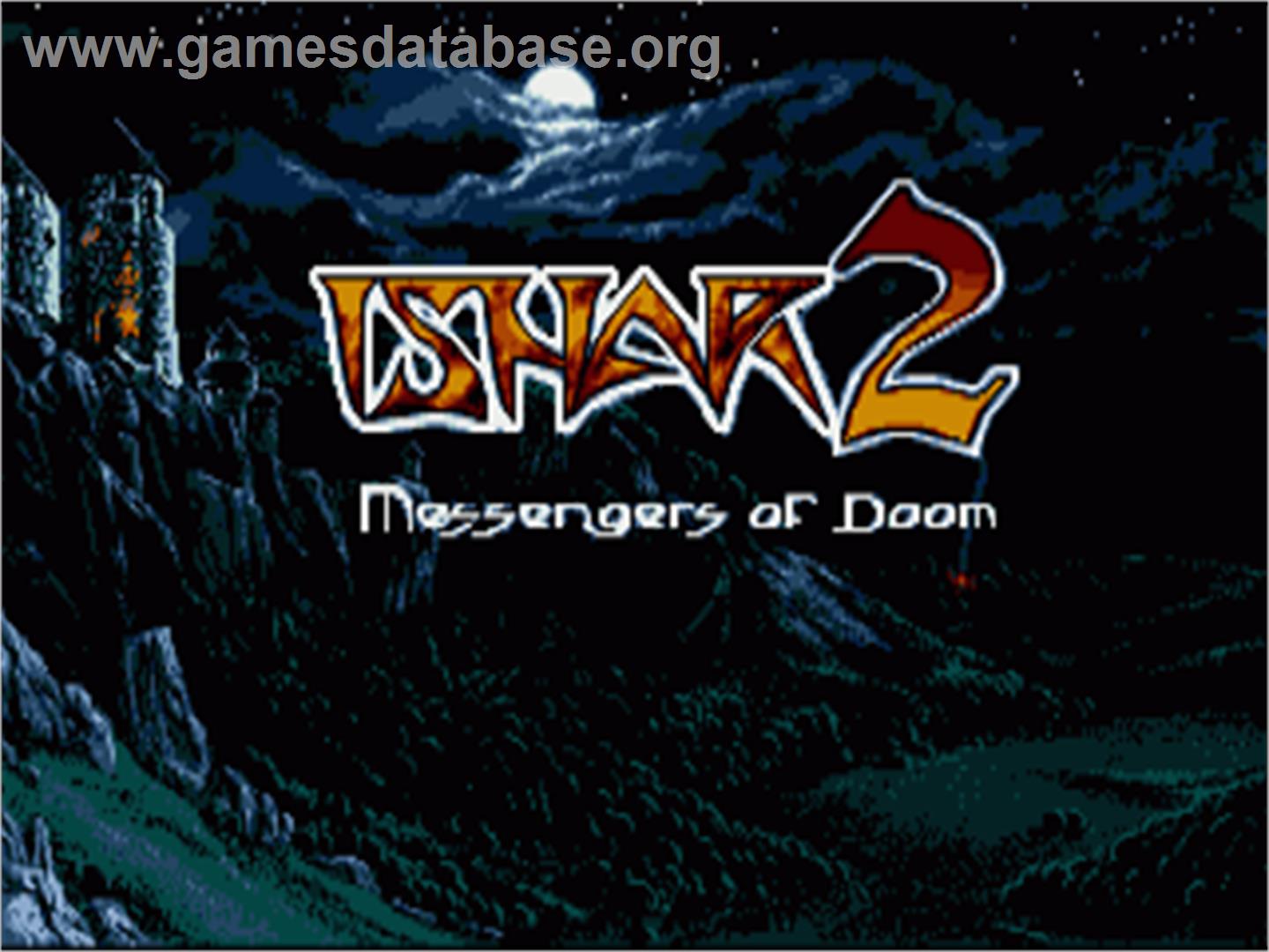 Ishar 2: Messengers of Doom - Commodore Amiga - Artwork - Title Screen