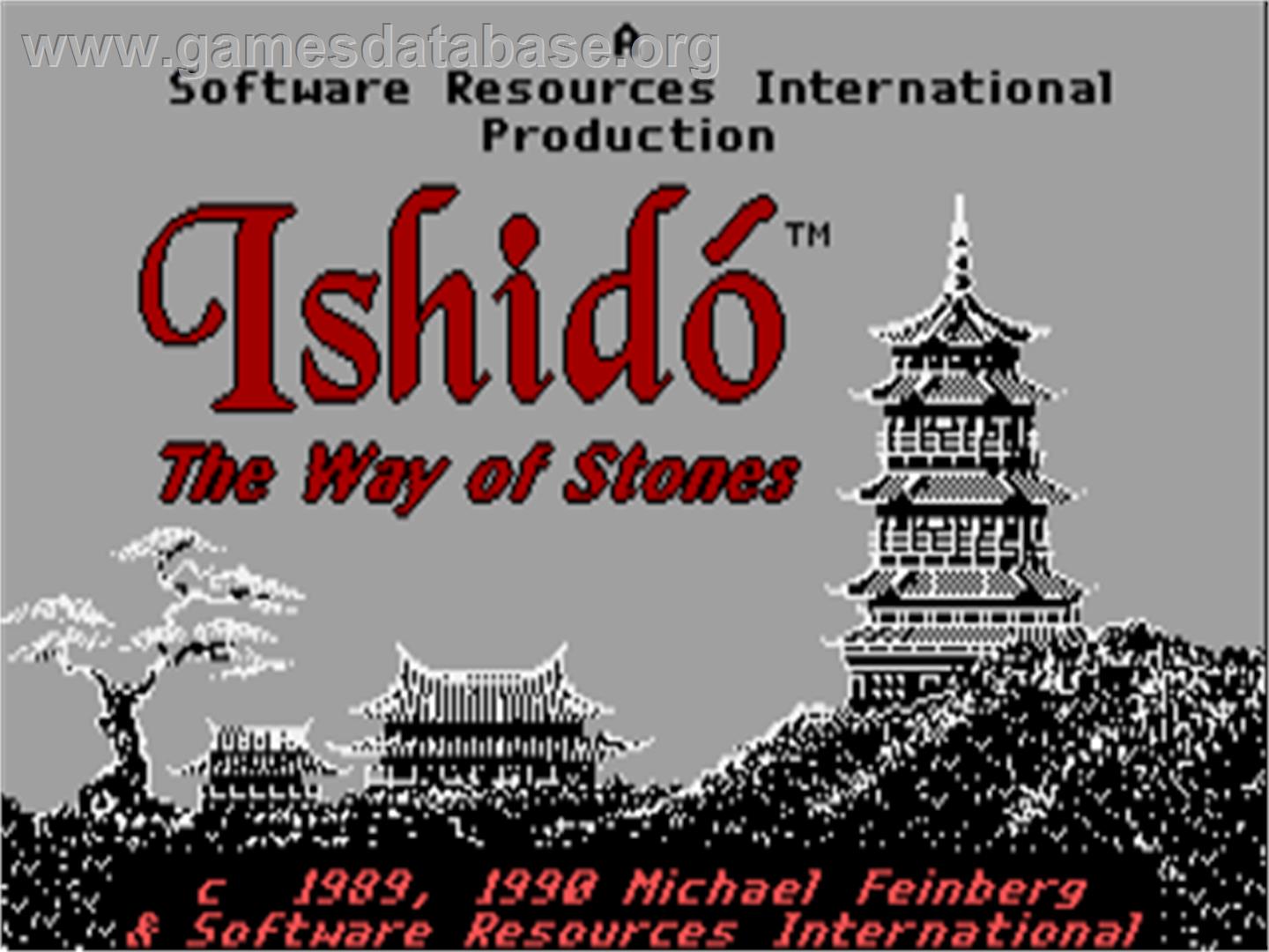 Ishido: The Way of Stones - Commodore Amiga - Artwork - Title Screen