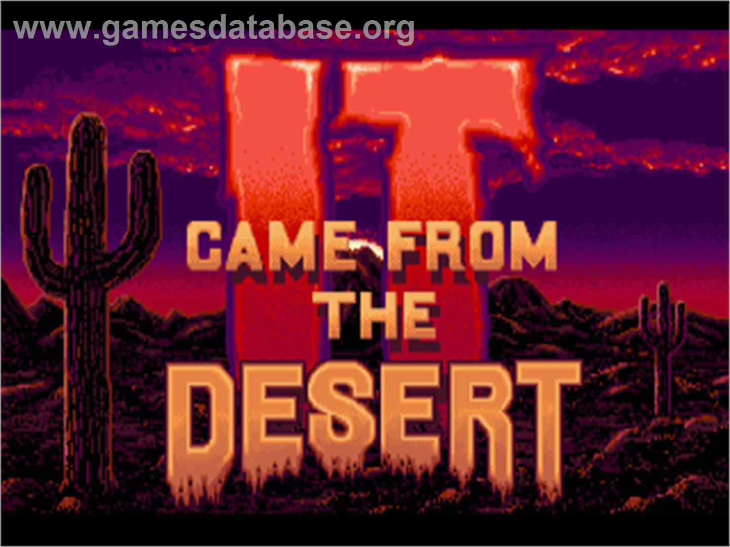 It Came from the Desert - Commodore Amiga - Artwork - Title Screen