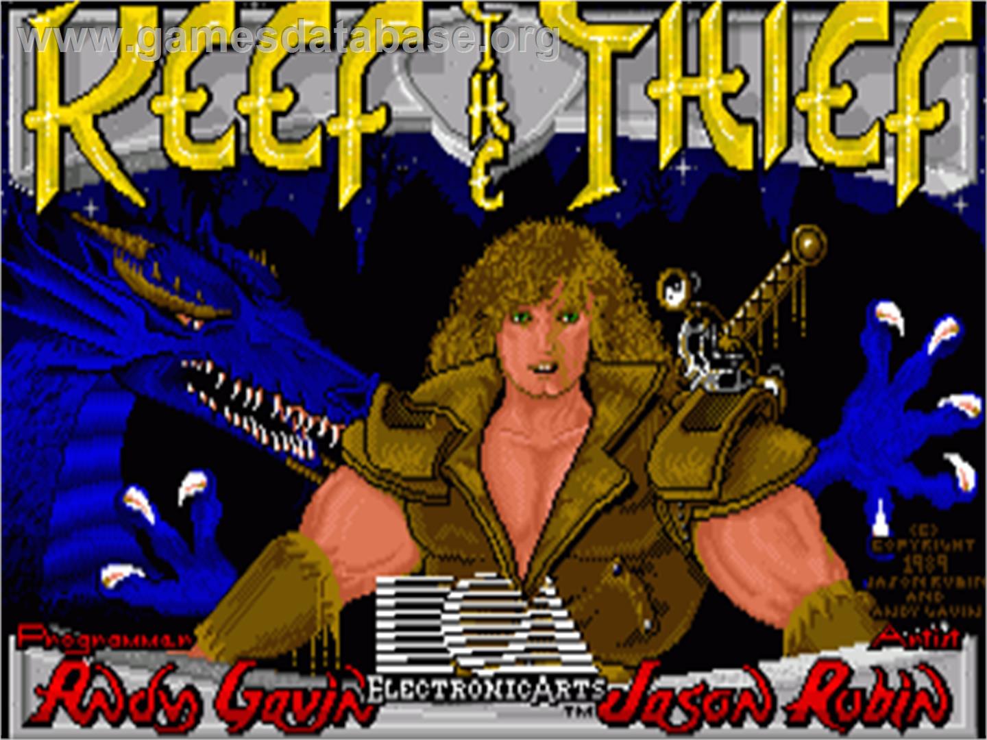 Keef the Thief: A Boy and His Lockpick - Commodore Amiga - Artwork - Title Screen