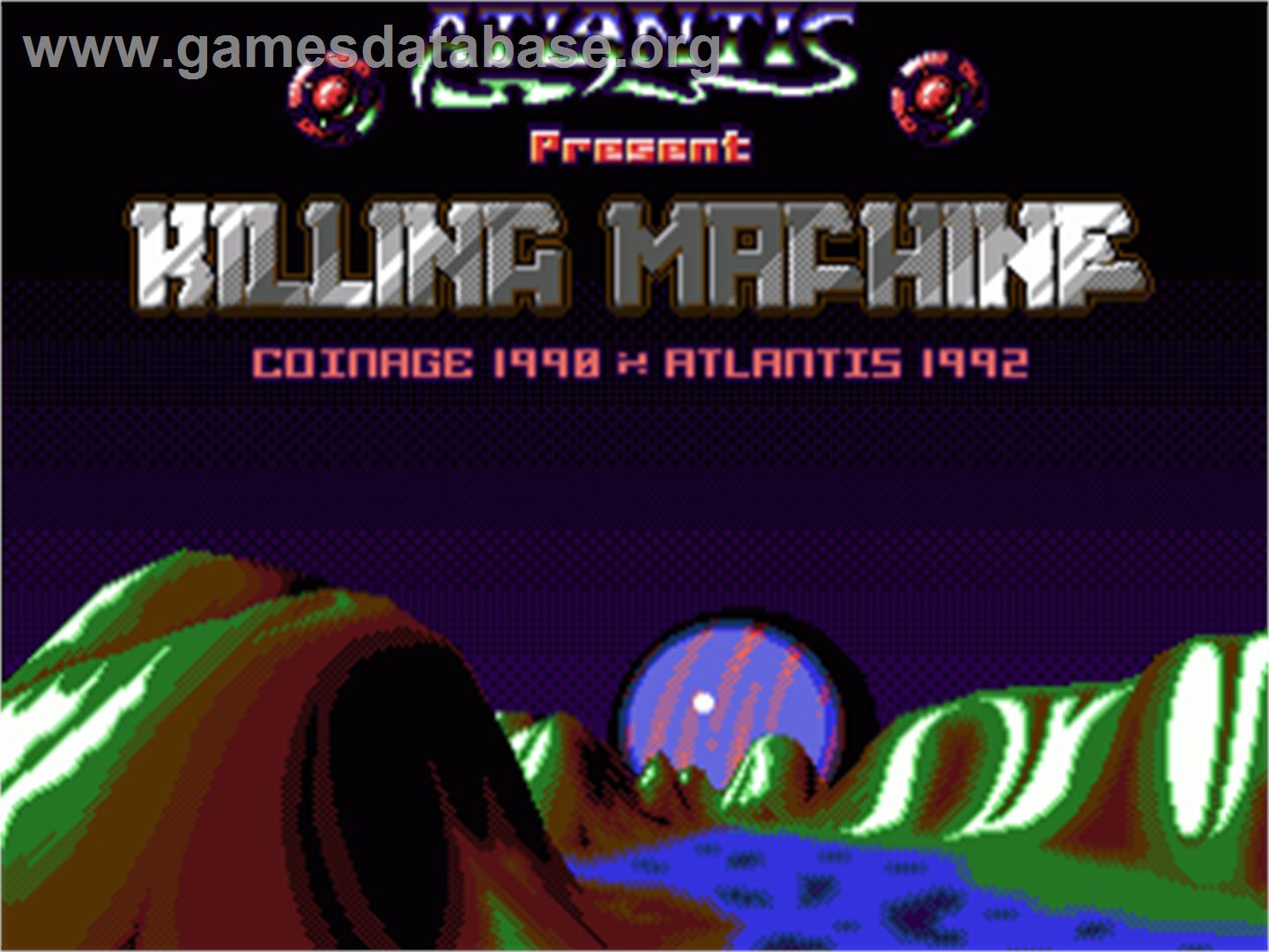 Killing Machine - Commodore Amiga - Artwork - Title Screen
