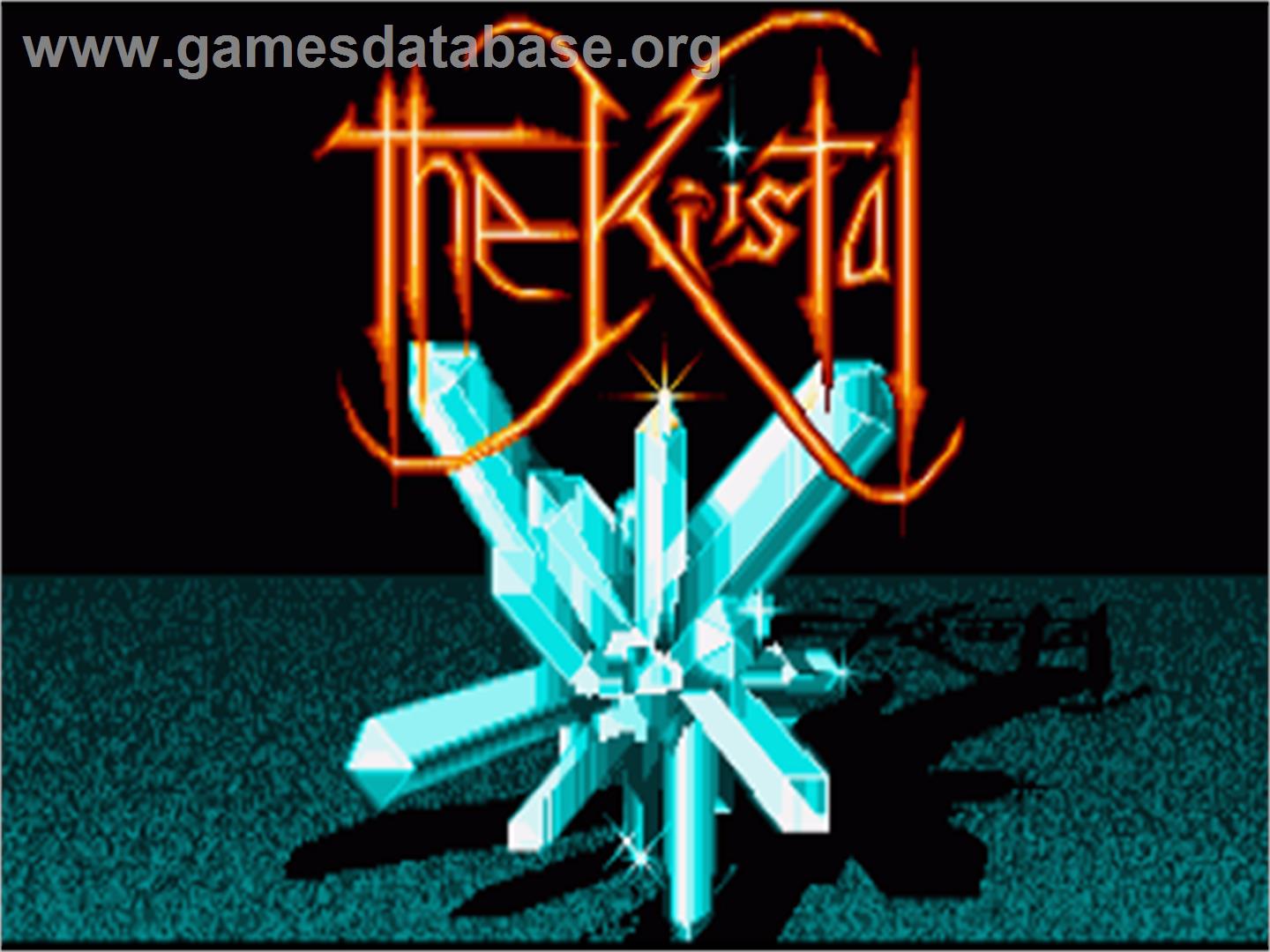 Kristal, The - Commodore Amiga - Artwork - Title Screen