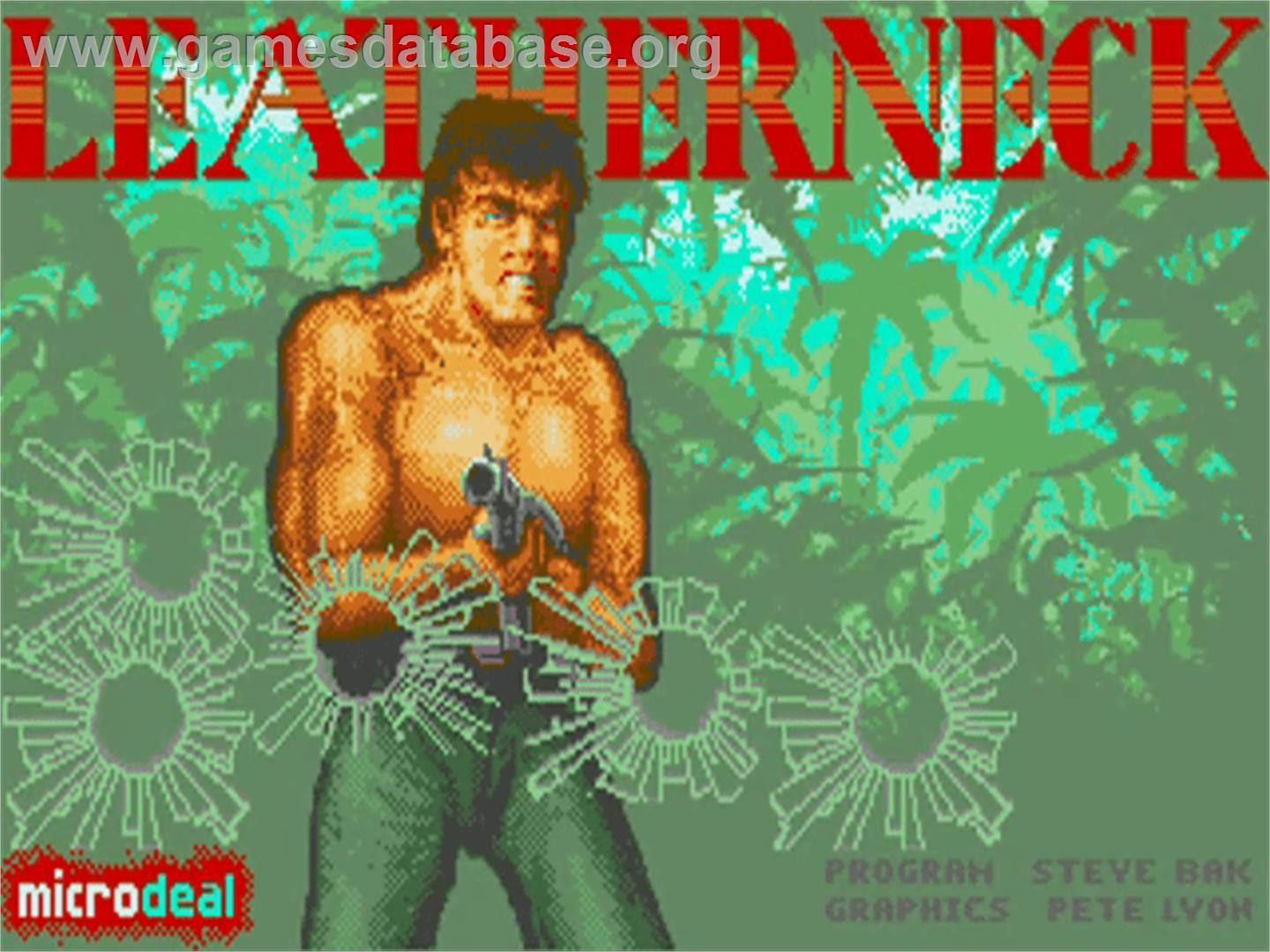 Leather Neck - Commodore Amiga - Artwork - Title Screen