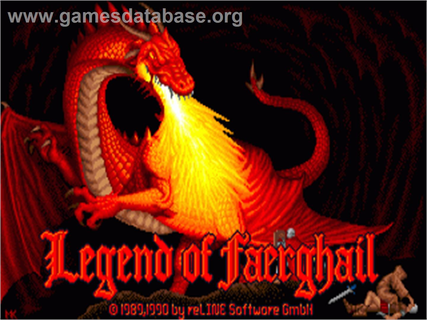 Legend Of Faerghail - Commodore Amiga - Artwork - Title Screen