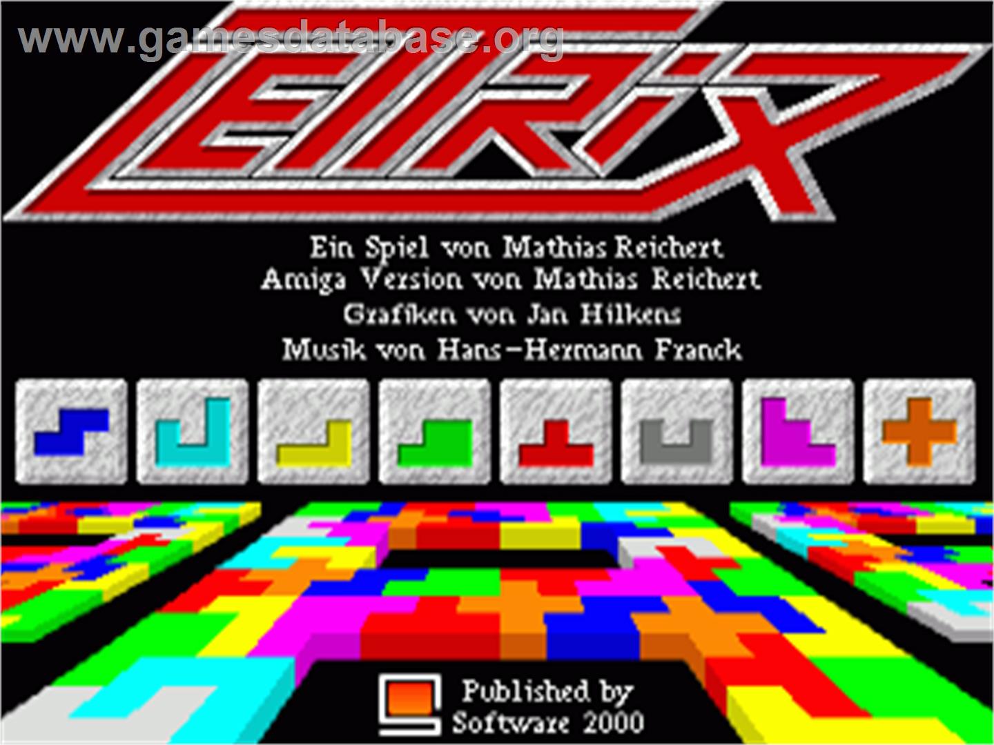 Lettrix - Commodore Amiga - Artwork - Title Screen