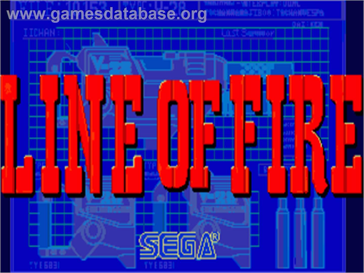Line Of Fire - Commodore Amiga - Artwork - Title Screen