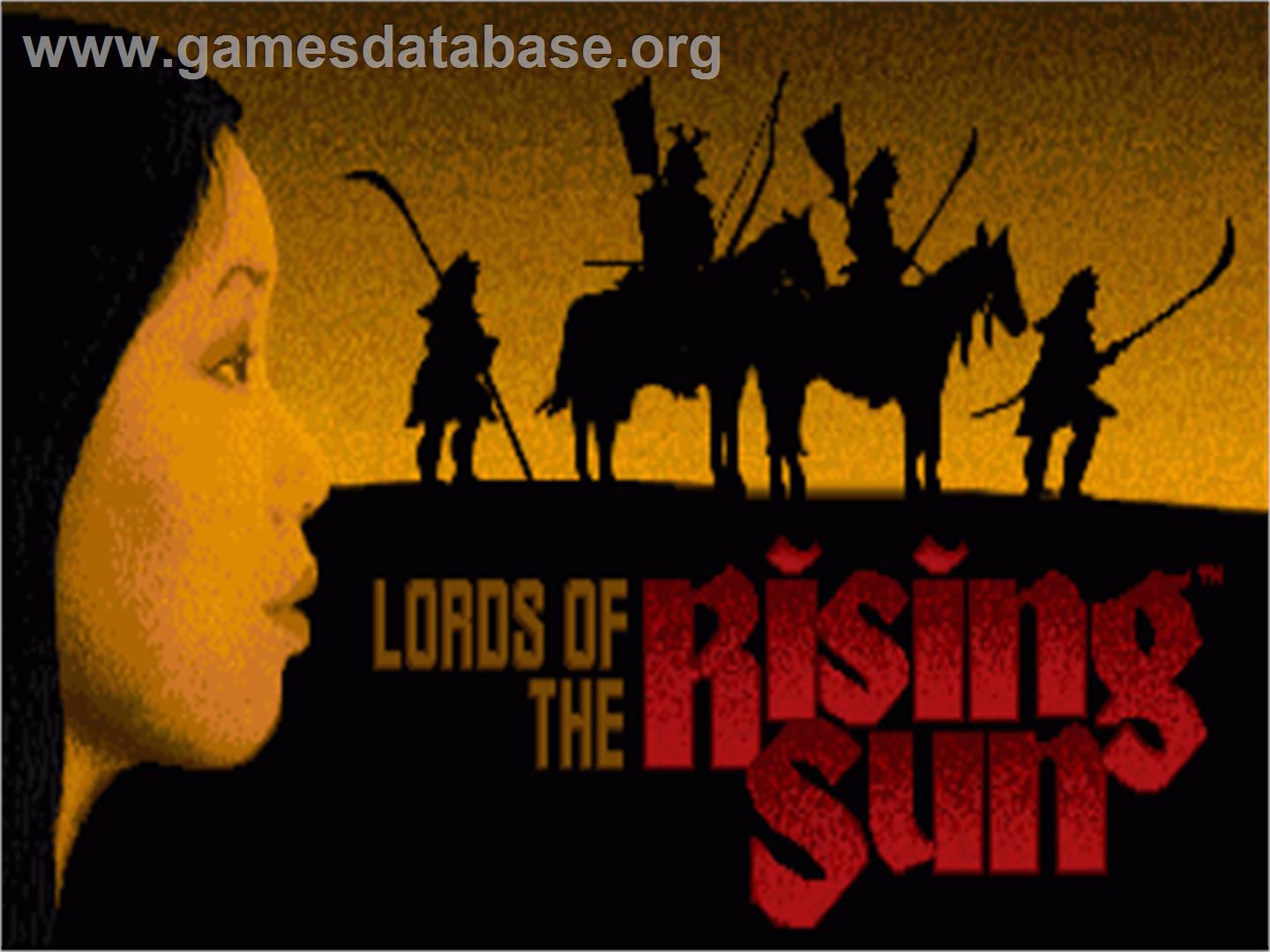 Lords of the Rising Sun - Commodore Amiga - Artwork - Title Screen