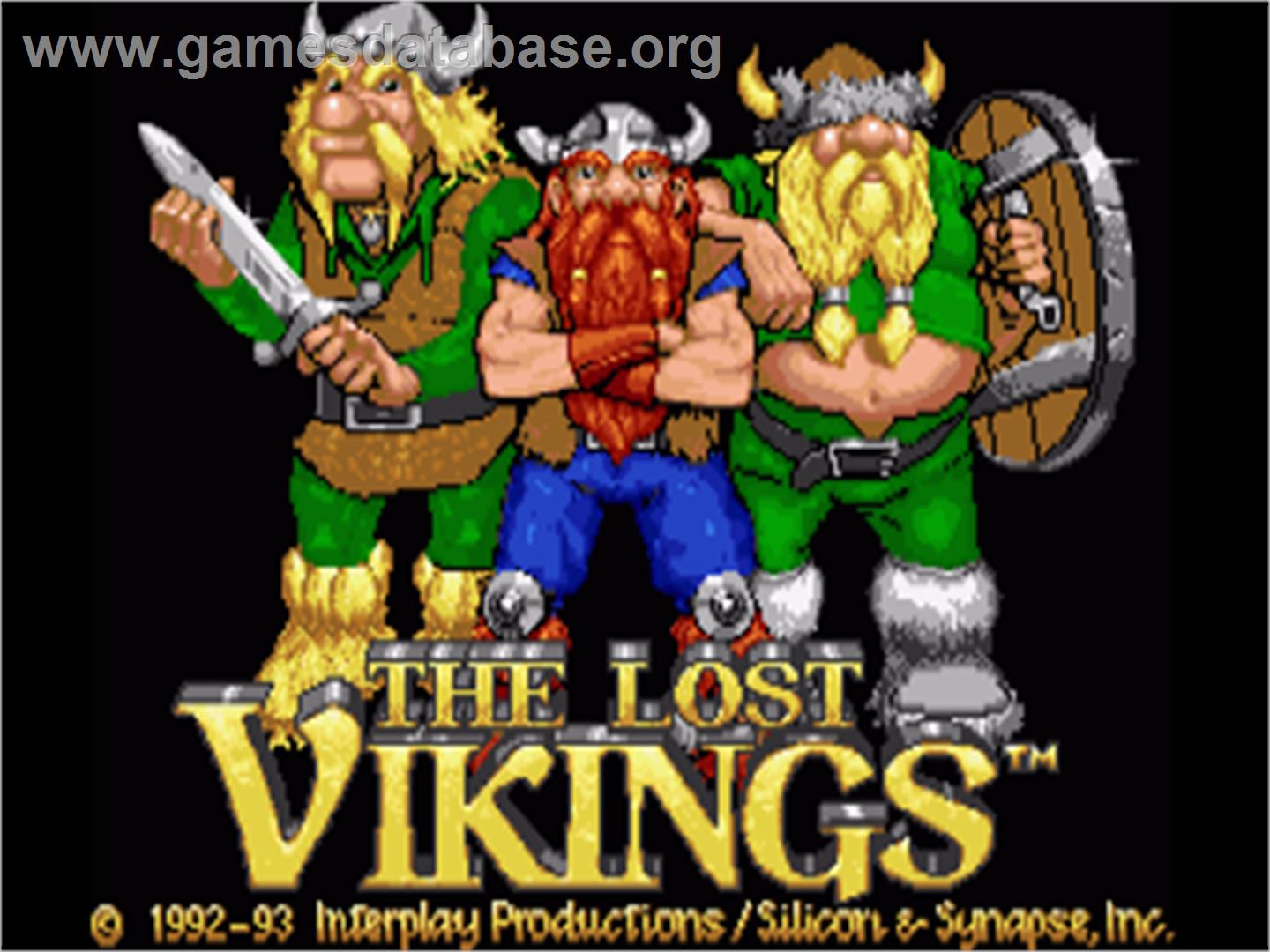 Lost Vikings, The - Commodore Amiga - Artwork - Title Screen